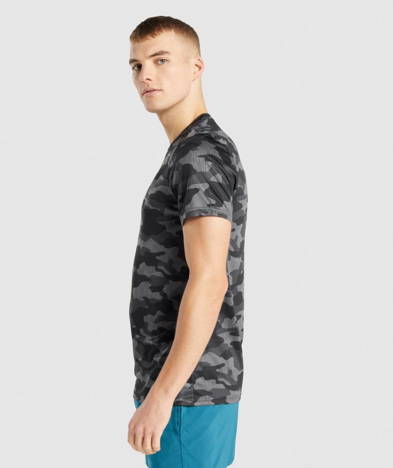 Gymshark Arrival T-shirt Herr Camo | SE-38426F