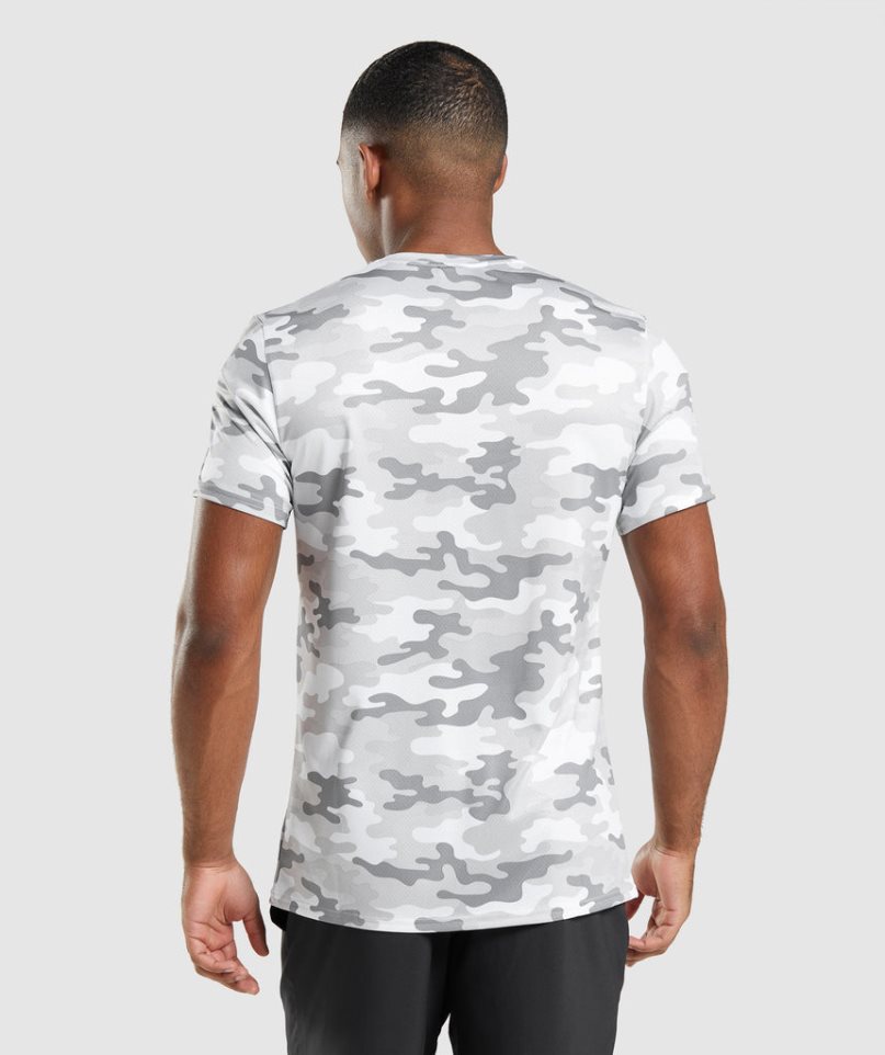 Gymshark Arrival T-shirt Herr Camo | SE-93065Y