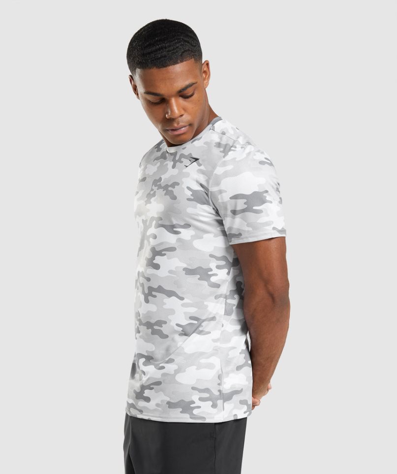 Gymshark Arrival T-shirt Herr Camo | SE-93065Y