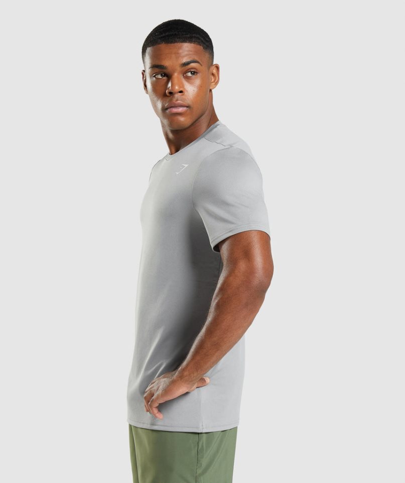 Gymshark Arrival T-shirt Herr Ljusgrå | SE-16254G