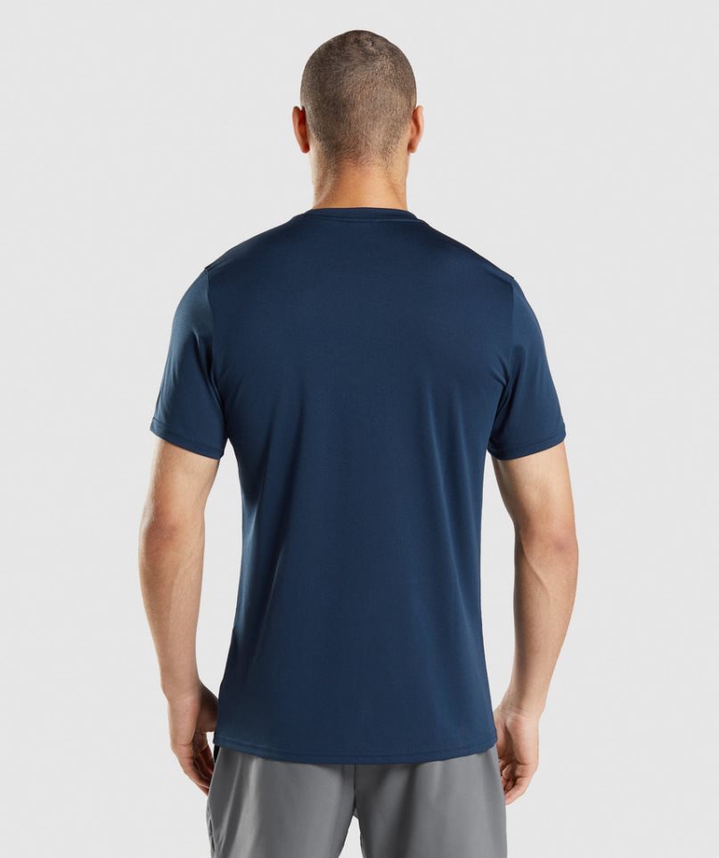 Gymshark Arrival T-shirt Herr Marinblå | SE-50267W