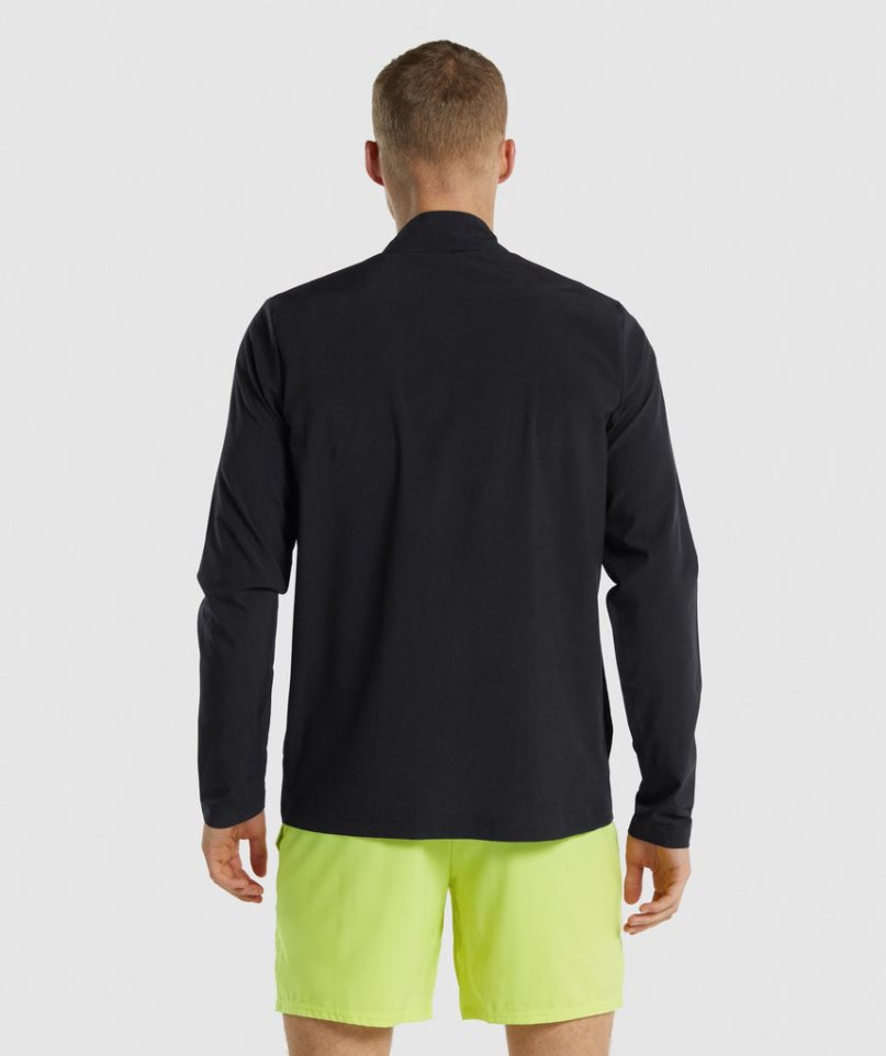 Gymshark Arrival Woven Full Zip Jacka Herr Svarta | SE-90216K