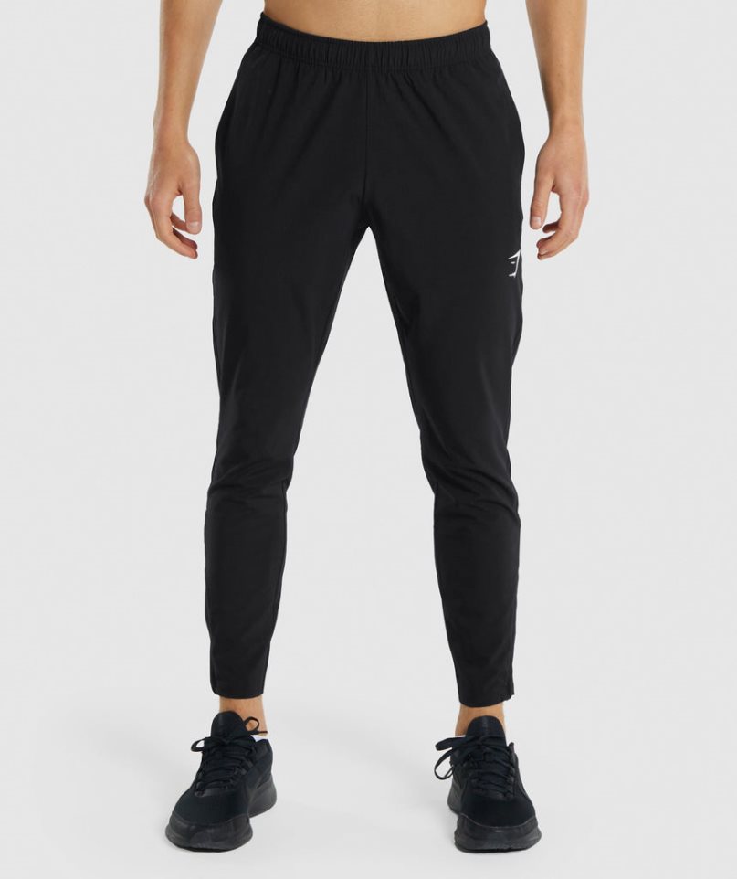 Gymshark Arrival Woven Mjukisbyxor Herr Svarta | SE-48017T