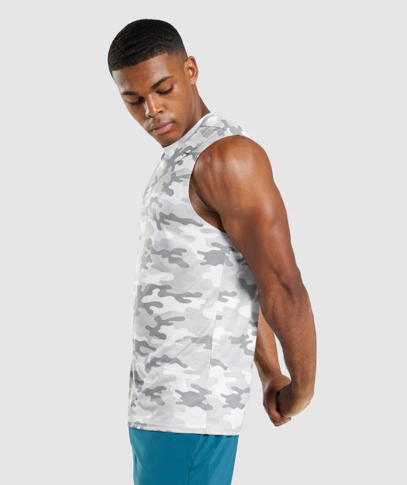 Gymshark Arrival Ärmlös Linnen Herr Camo | SE-07214B