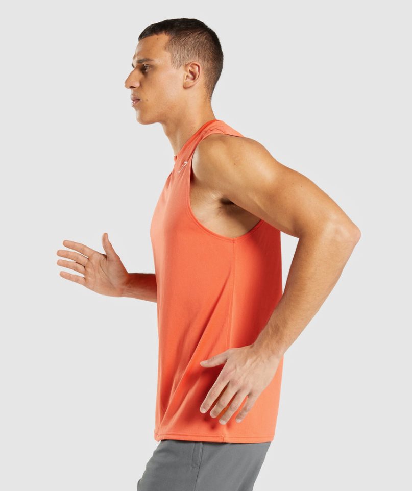 Gymshark Arrival Ärmlös Linnen Herr Orange | SE-38492A