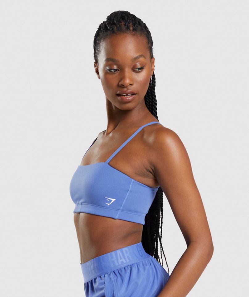 Gymshark Bandeau Sport Bh Dam Blå | SE-69728F