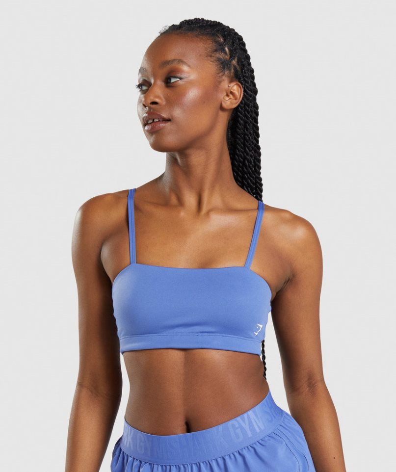 Gymshark Bandeau Sport Bh Dam Blå | SE-69728F