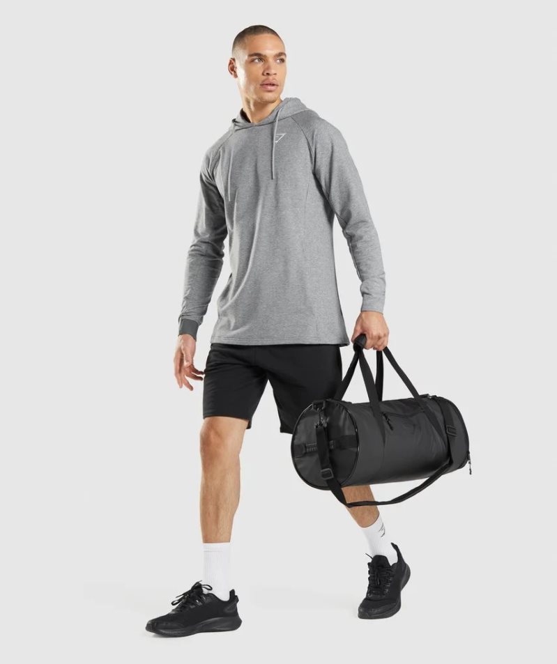 Gymshark Barrel Sportväska Svarta | SE-29840C