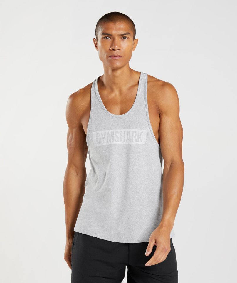 Gymshark Block Stringer Linnen Herr Ljusgrå | SE-76342Q