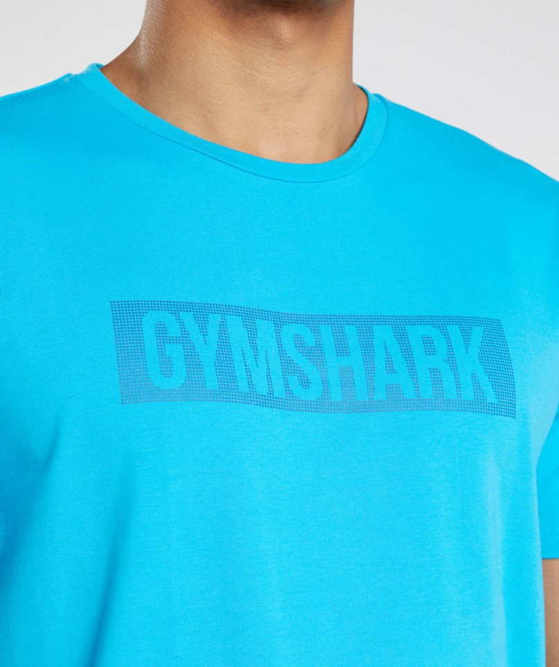 Gymshark Block T-shirt Herr Turkos | SE-31809M