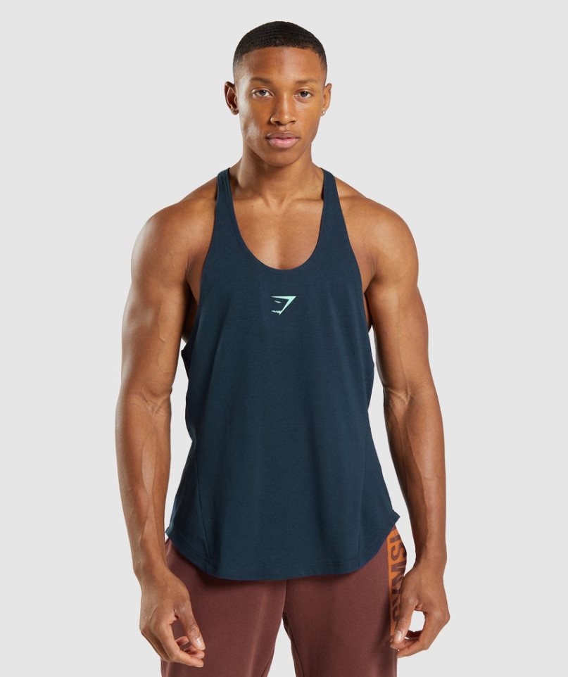 Gymshark Bold Stringer Linnen Herr Marinblå | SE-10685G