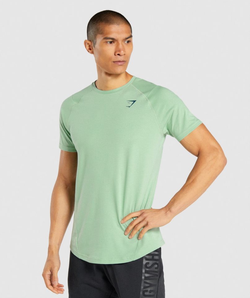 Gymshark Bold T-shirt Herr Gröna | SE-08719V