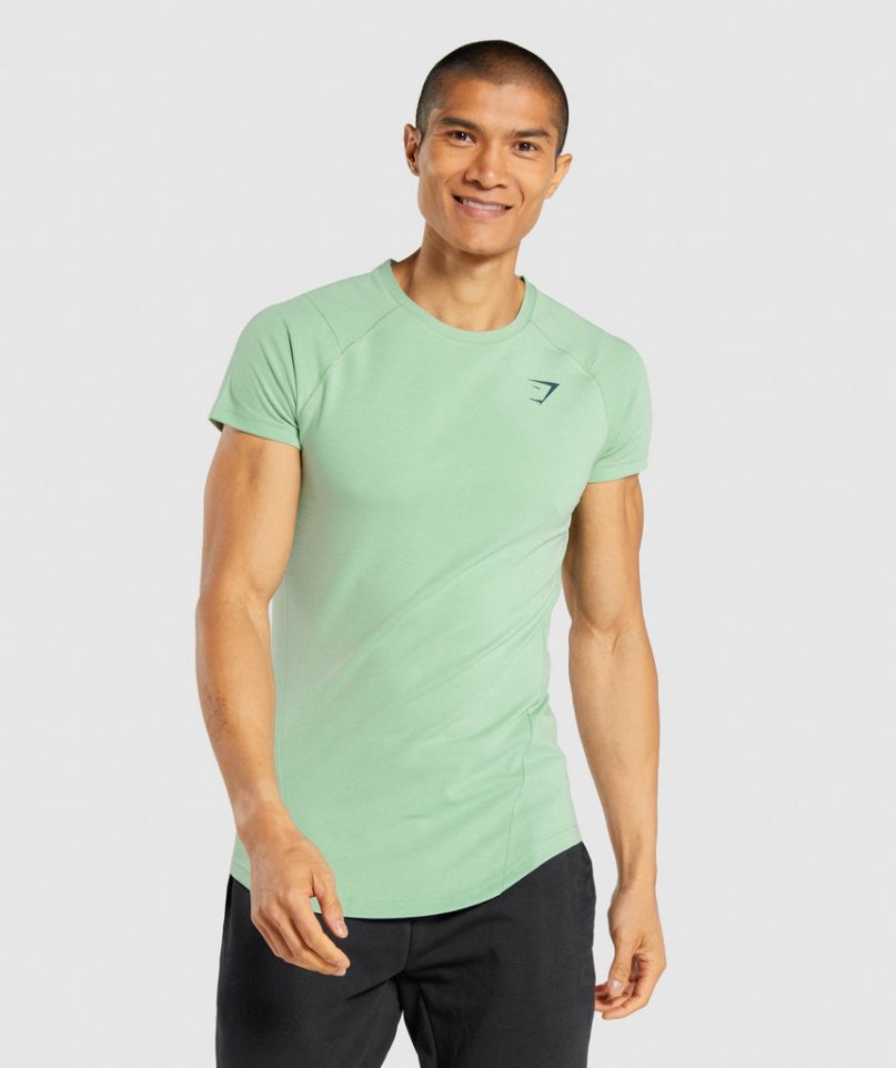 Gymshark Bold T-shirt Herr Gröna | SE-89375F