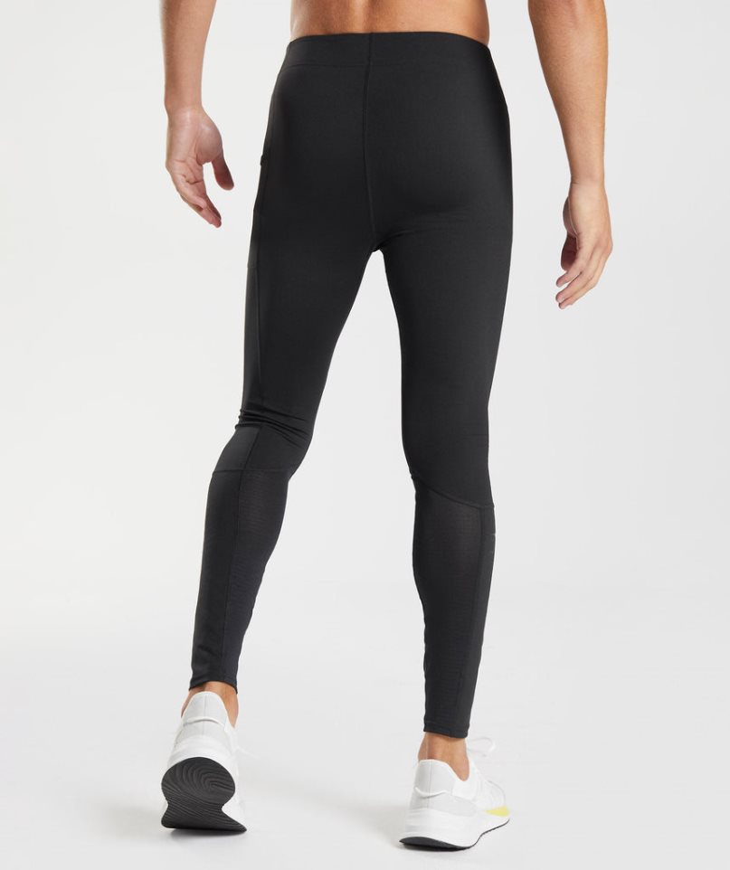 Gymshark Control Baselayer Leggings Herr Svarta | SE-26534B