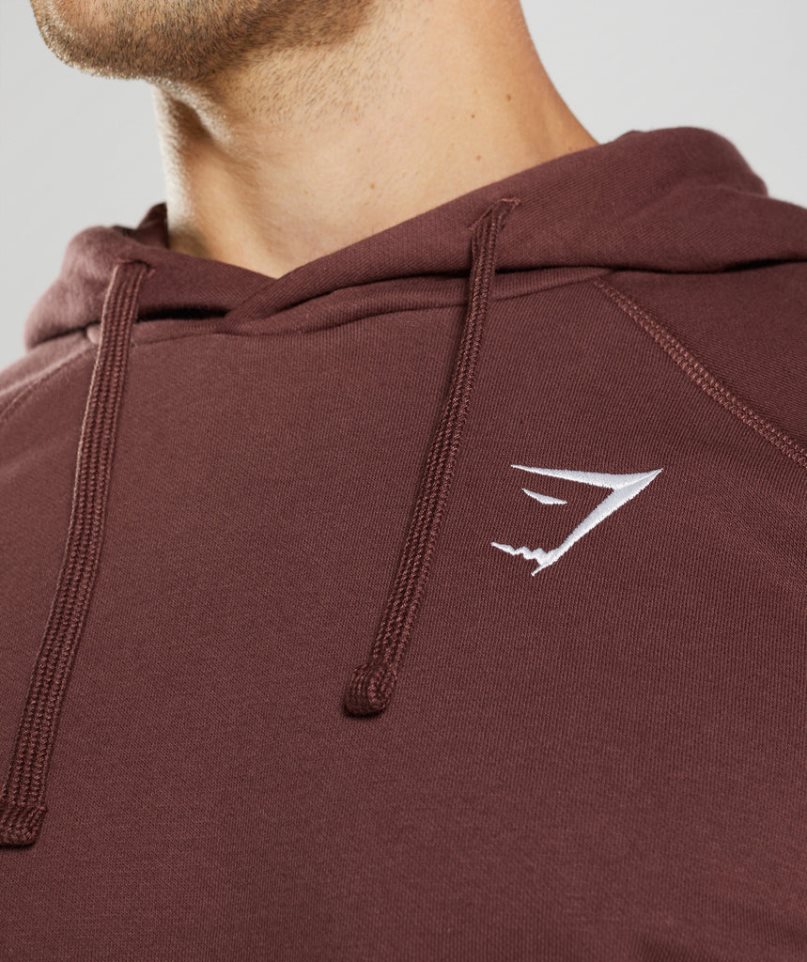 Gymshark Crest Hoodie Herr Bruna | SE-12546Q