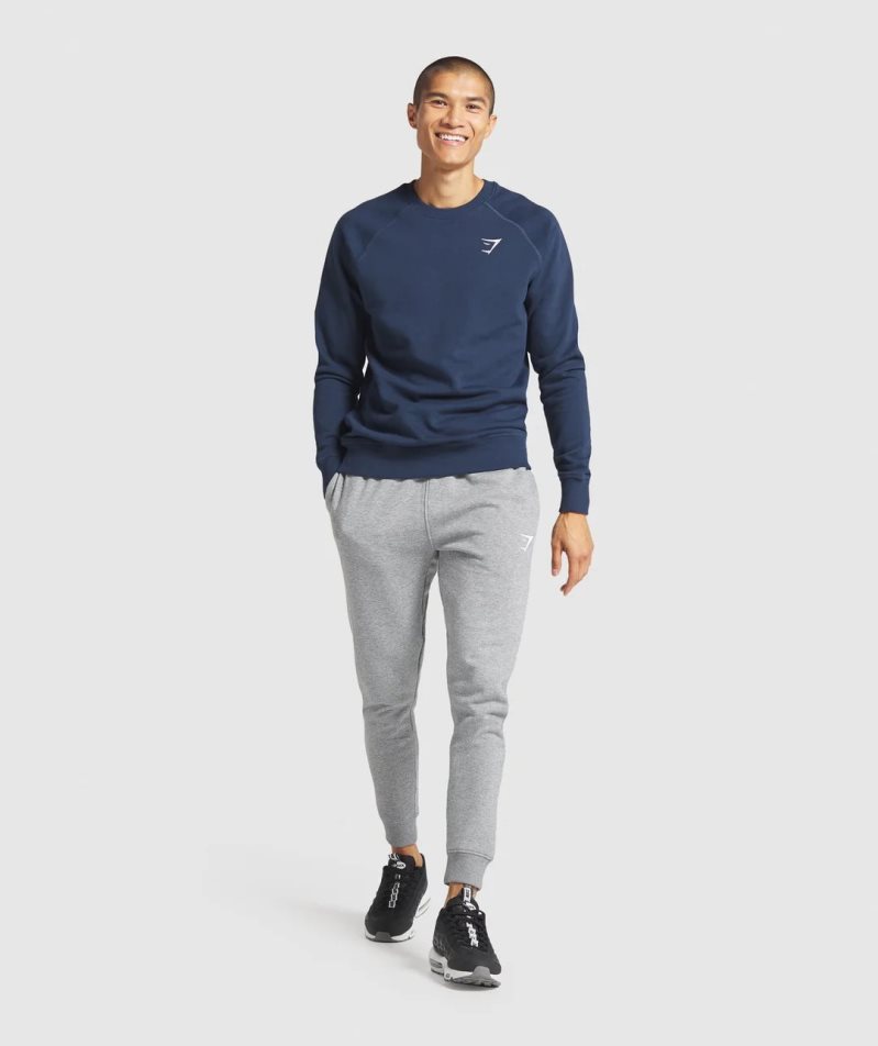 Gymshark Crest Mjukisbyxor Herr Grå | SE-31547R