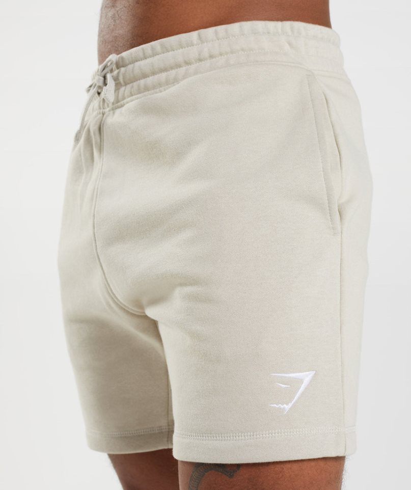 Gymshark Crest Shorts Herr Grädde | SE-86529M