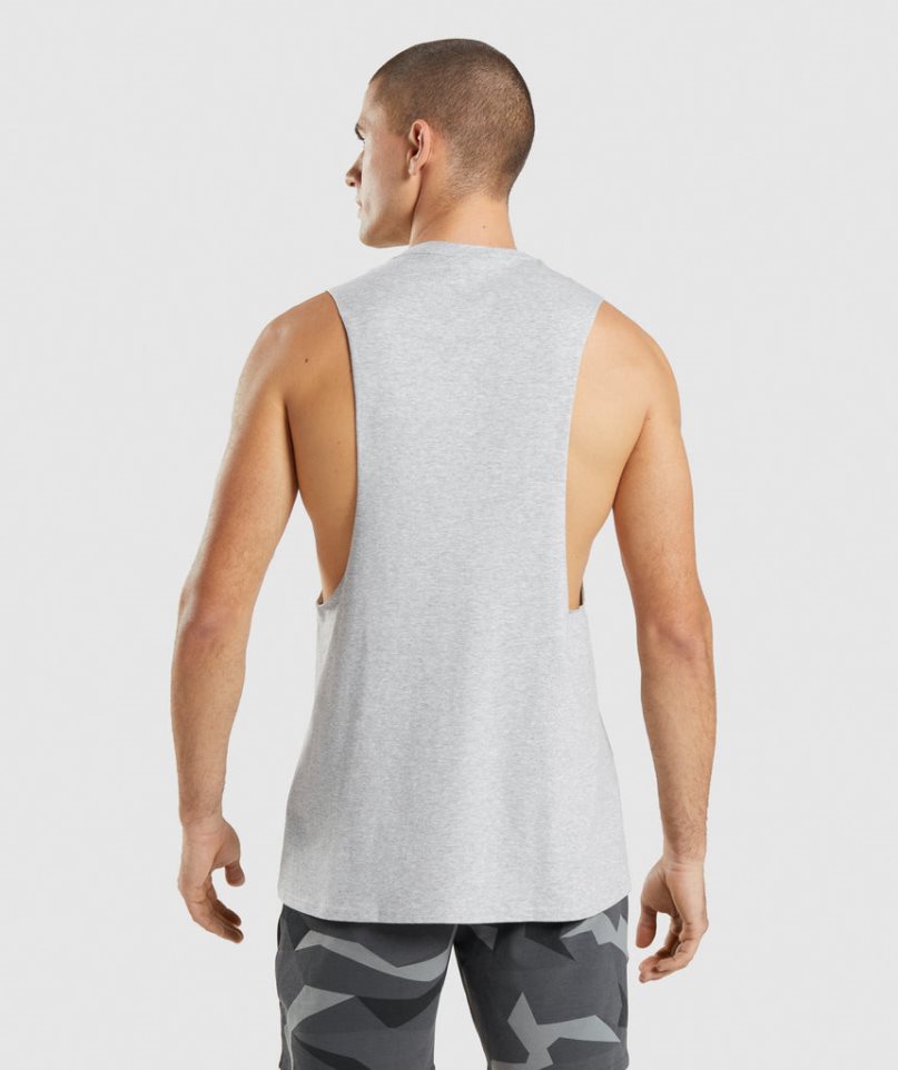 Gymshark Critical 2.0 Drop Arm Linnen Herr Ljusgrå | SE-90852I