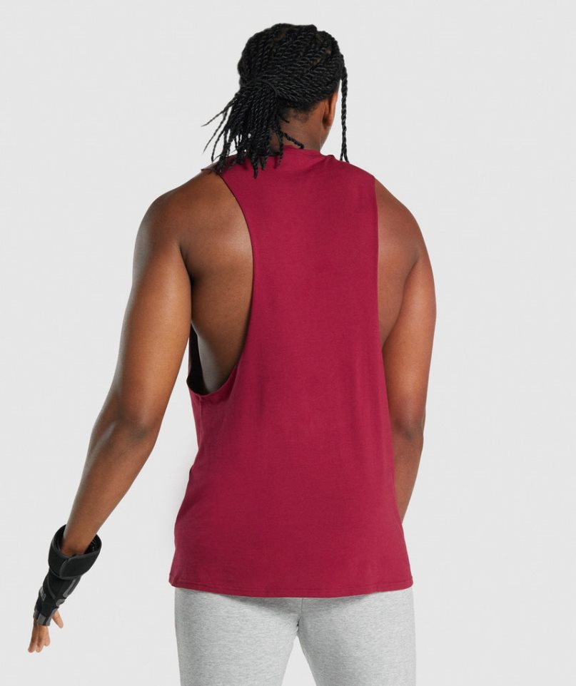 Gymshark Critical 2.0 Drop Arm Linnen Herr Fuchsia | SE-94620L