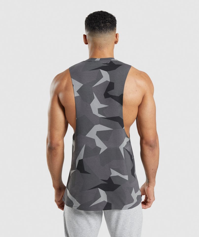 Gymshark Critical Drop Arm Linnen Herr Camo | SE-15072V