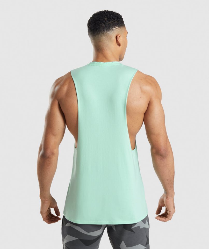 Gymshark Critical Drop Arm Linnen Herr Mintgröna | SE-43167A