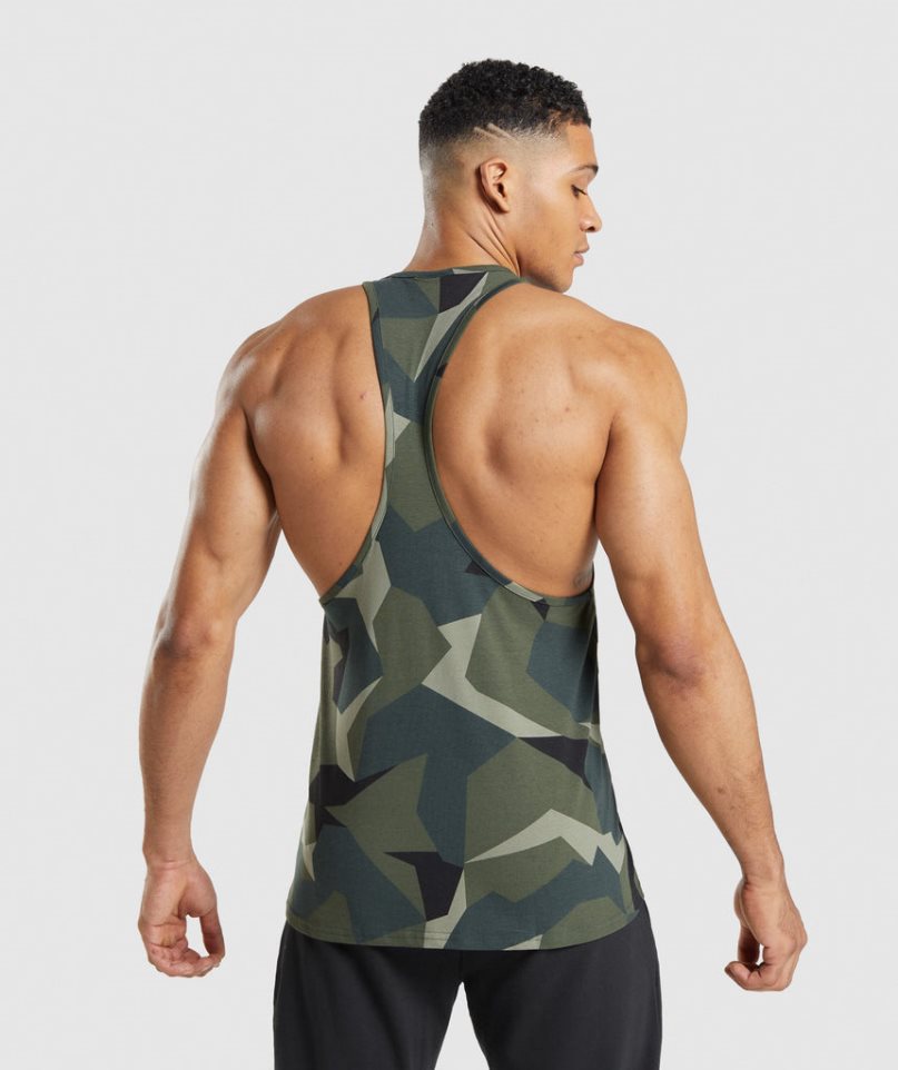 Gymshark Critical Stringer Linnen Herr Camo | SE-23981U