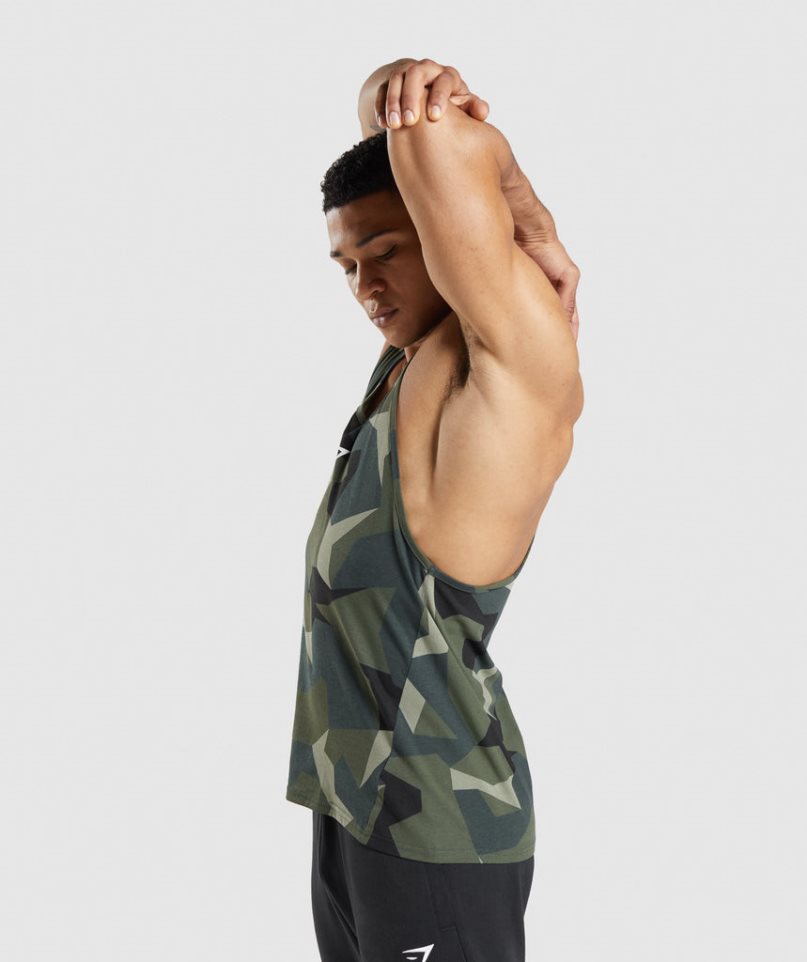 Gymshark Critical Stringer Linnen Herr Camo | SE-23981U