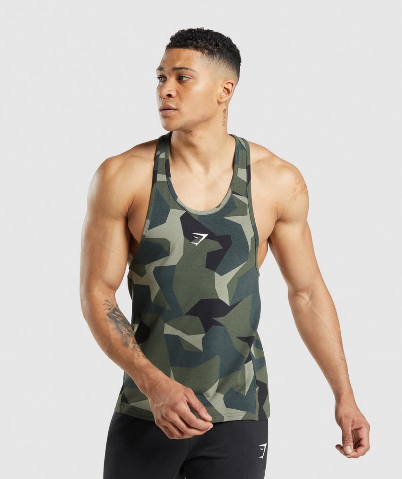 Gymshark Critical Stringer Linnen Herr Camo | SE-23981U