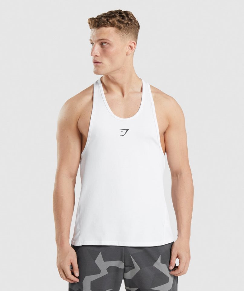 Gymshark Critical Stringer Linnen Herr Vita | SE-90175R