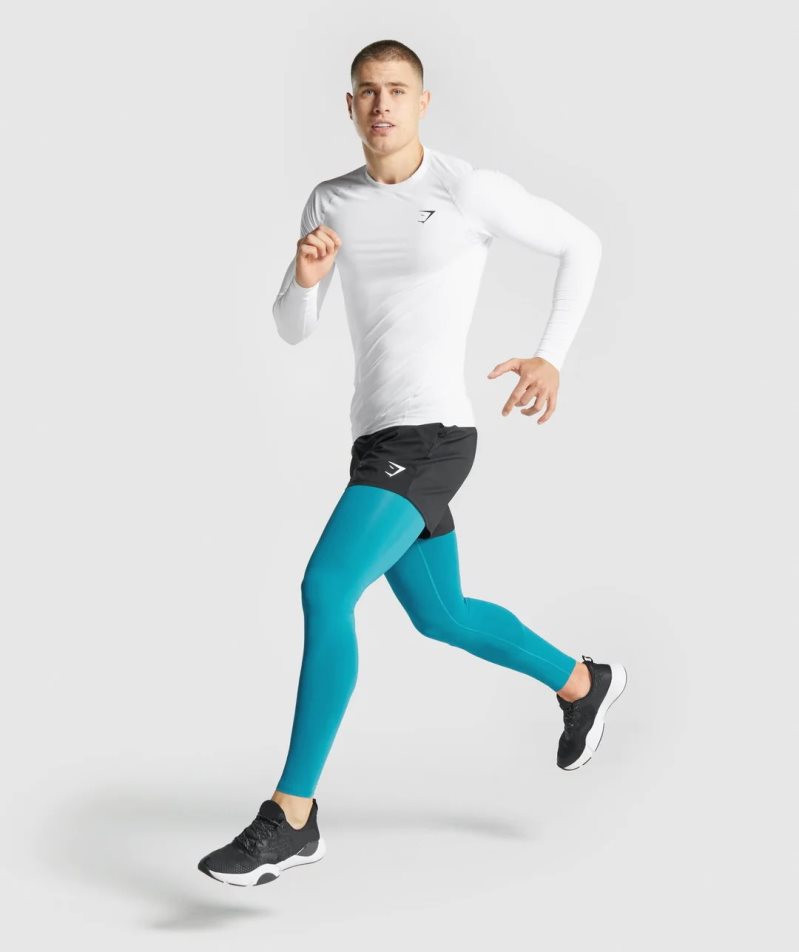 Gymshark Element Baselayer Leggings Herr Turkos | SE-13260A