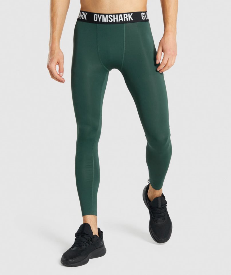 Gymshark Element Baselayer Leggings Herr Mörkgröna | SE-14207A