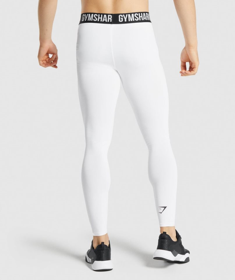 Gymshark Element Baselayer Leggings Herr Vita | SE-67124A