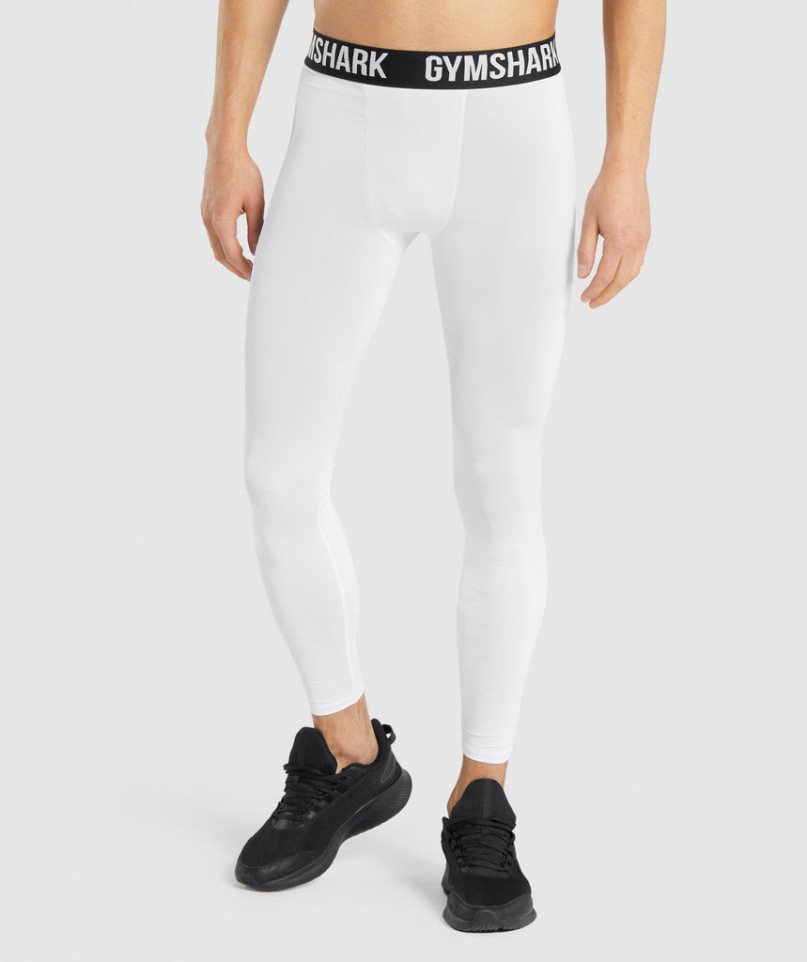 Gymshark Element Baselayer Leggings Herr Vita | SE-67124A