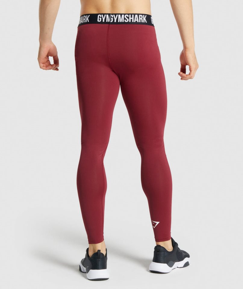 Gymshark Element Baselayer Leggings Herr Vinröda | SE-73054S