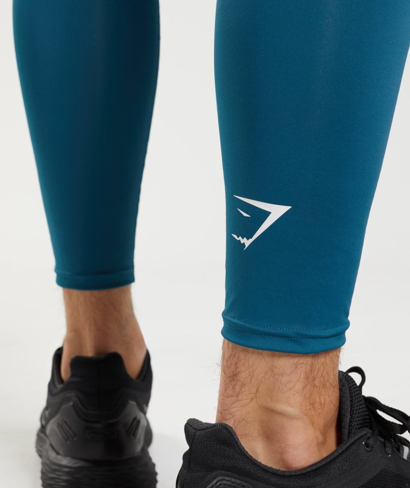 Gymshark Element Baselayer Leggings Herr Blå | SE-87631O