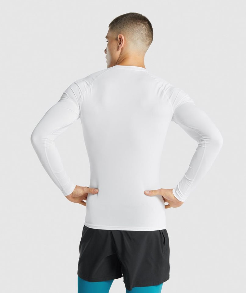 Gymshark Element Baselayer Long Sleeve T-shirt Herr Vita | SE-10853S