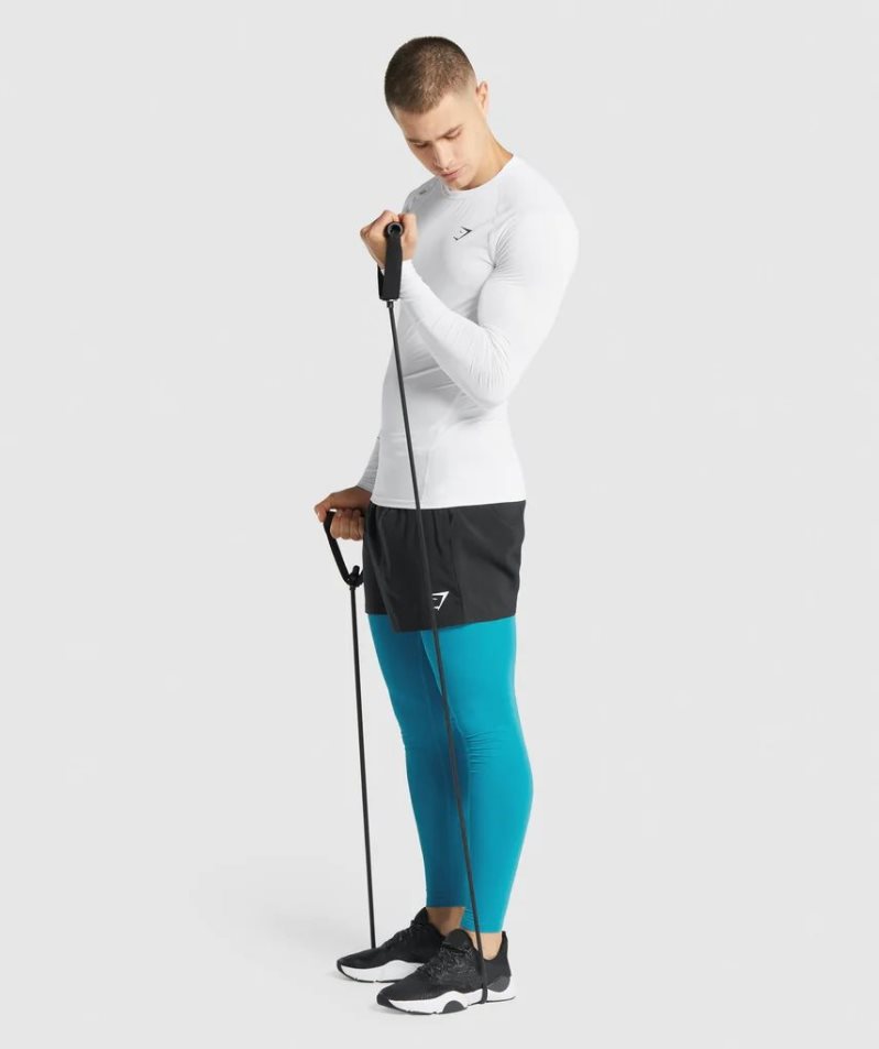 Gymshark Element Baselayer Long Sleeve T-shirt Herr Vita | SE-10853S