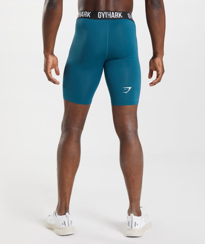 Gymshark Element Baselayer Shorts Herr Blå | SE-62953J