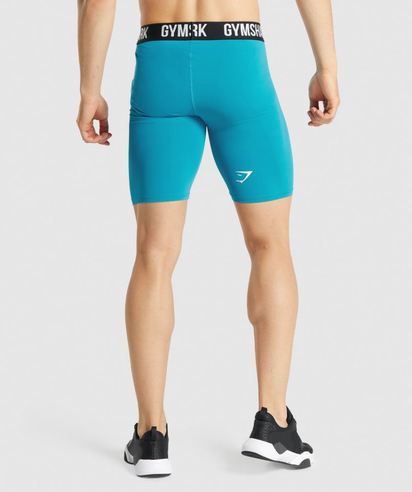 Gymshark Element Baselayer Shorts Herr Turkos | SE-90716C