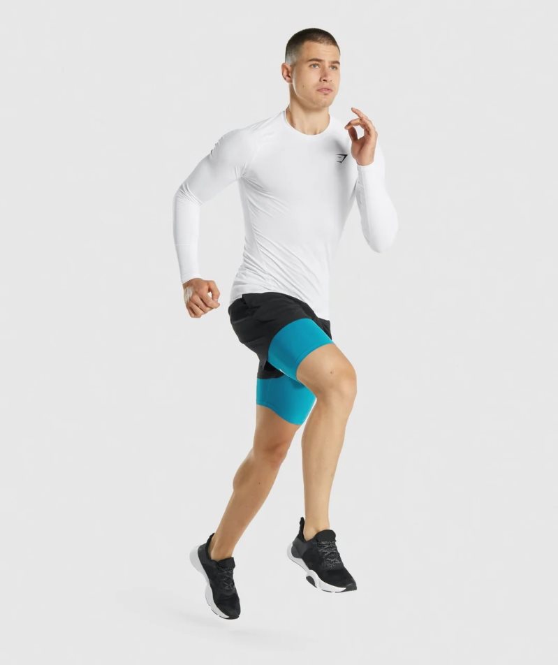 Gymshark Element Baselayer Shorts Herr Turkos | SE-90716C