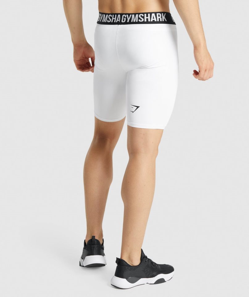 Gymshark Element Baselayer Shorts Herr Vita | SE-95637A