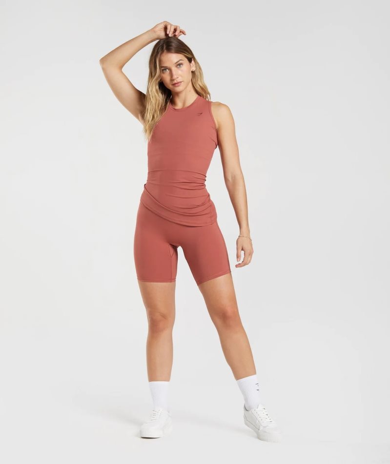 Gymshark Elevate Asymmetric Linnen Dam Bruna | SE-93170B