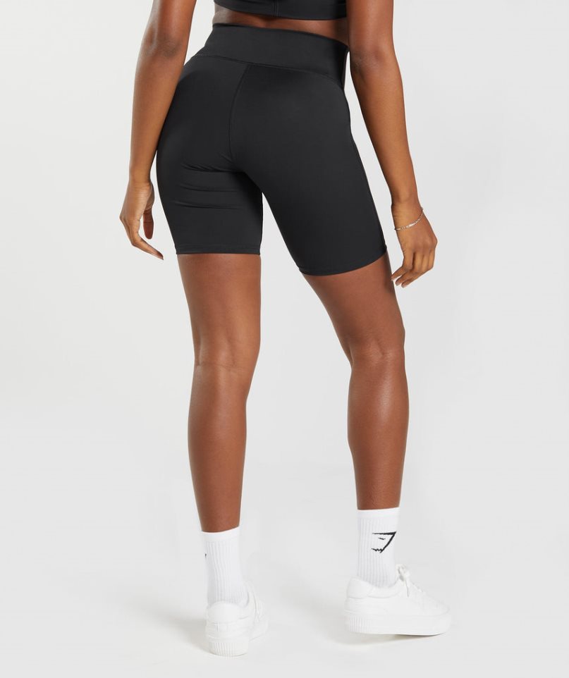 Gymshark Elevate Cycling Shorts Dam Svarta | SE-18596Z