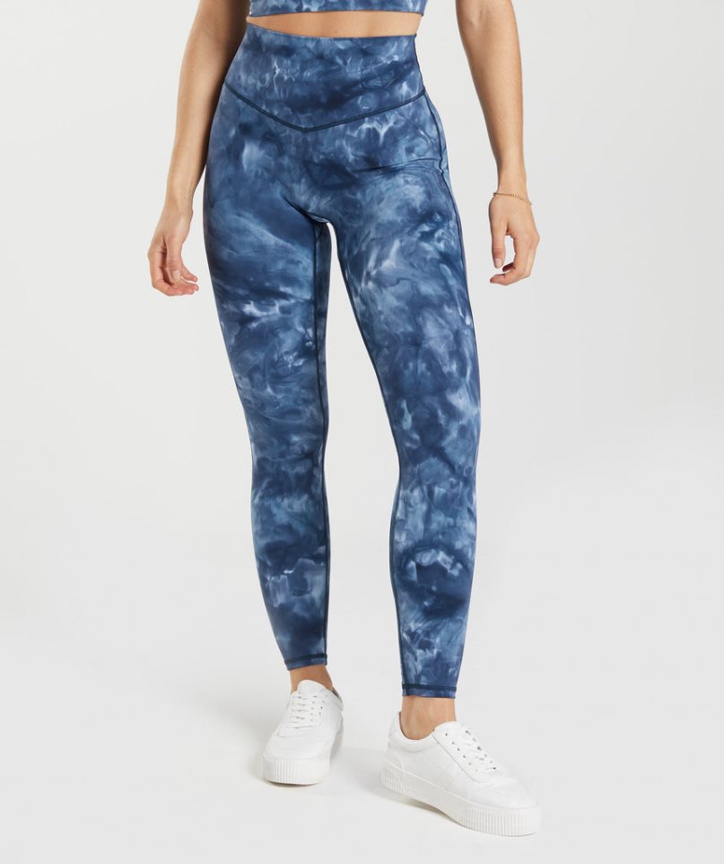 Gymshark Elevate Leggings Dam Blå | SE-93540F