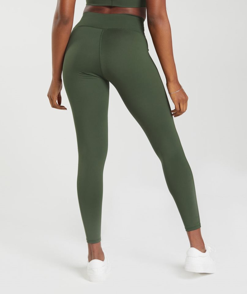 Gymshark Elevate Leggings Dam Olivgröna | SE-75621R