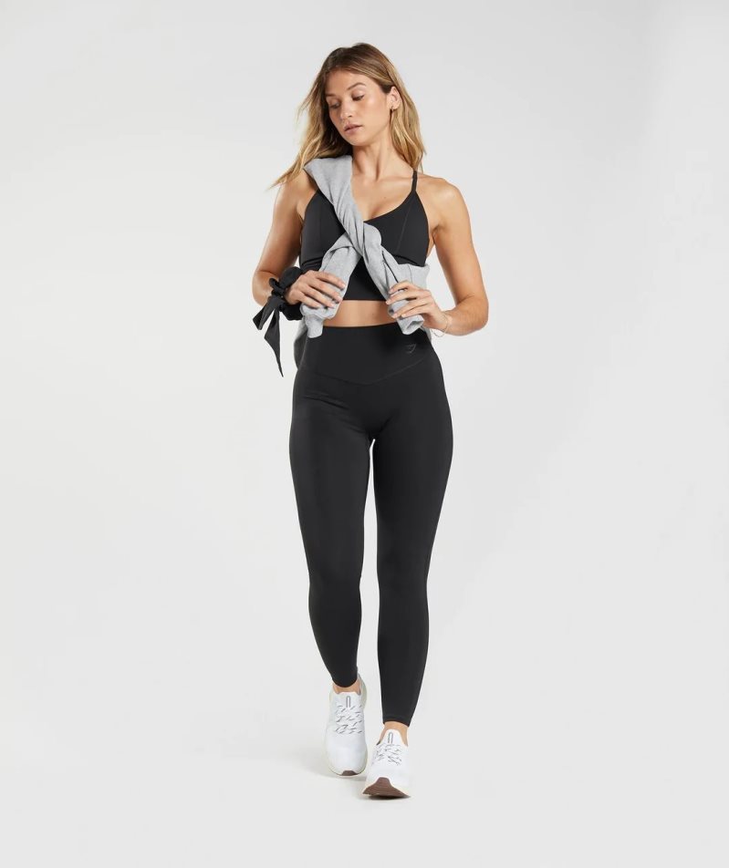 Gymshark Elevate Leggings Dam Svarta | SE-42095D