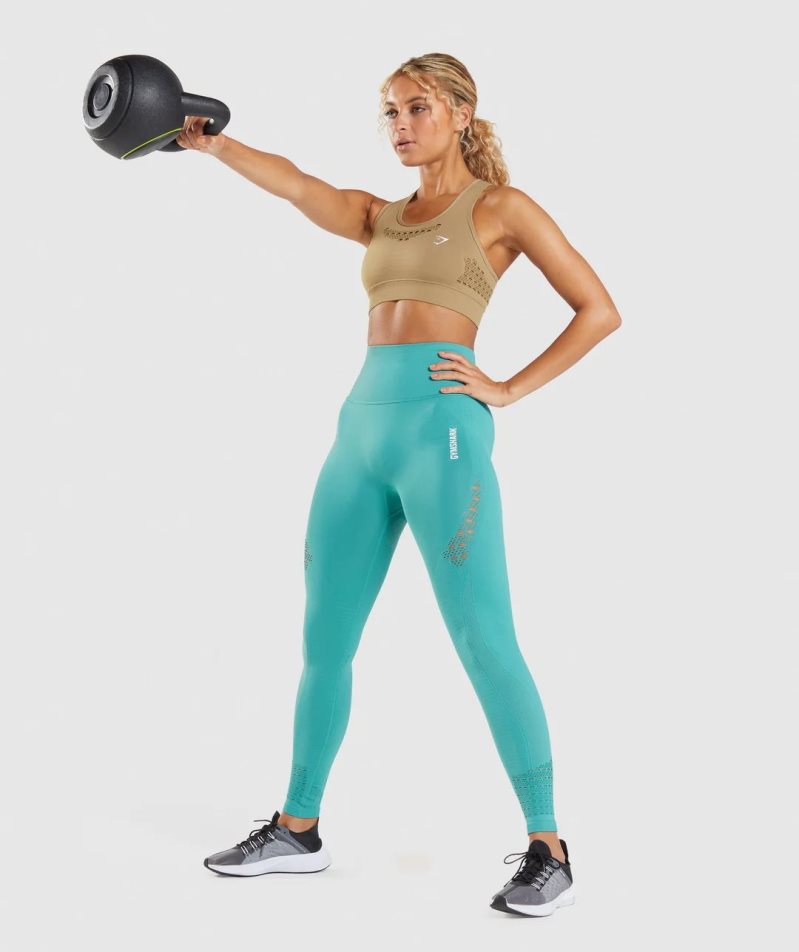 Gymshark Energy Seamless Sport Bh Dam Bruna | SE-32681Q