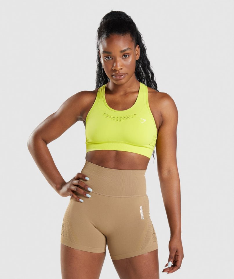 Gymshark Energy Seamless Sport Bh Dam Gula | SE-18972K