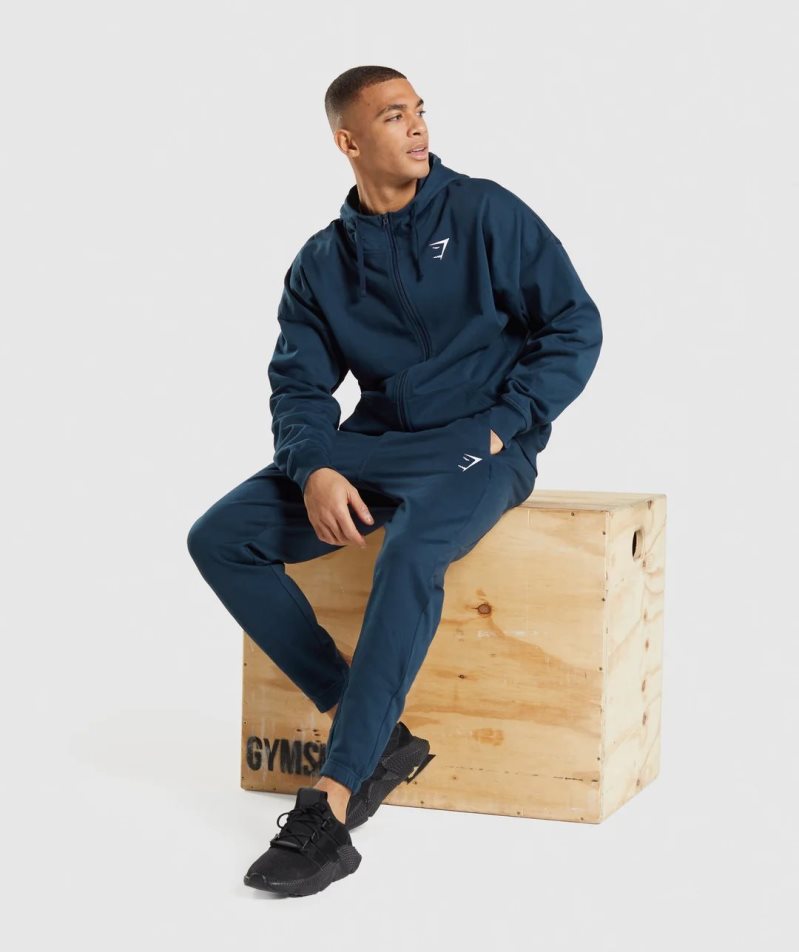 Gymshark Essential Mjukisbyxor Herr Marinblå | SE-15987W