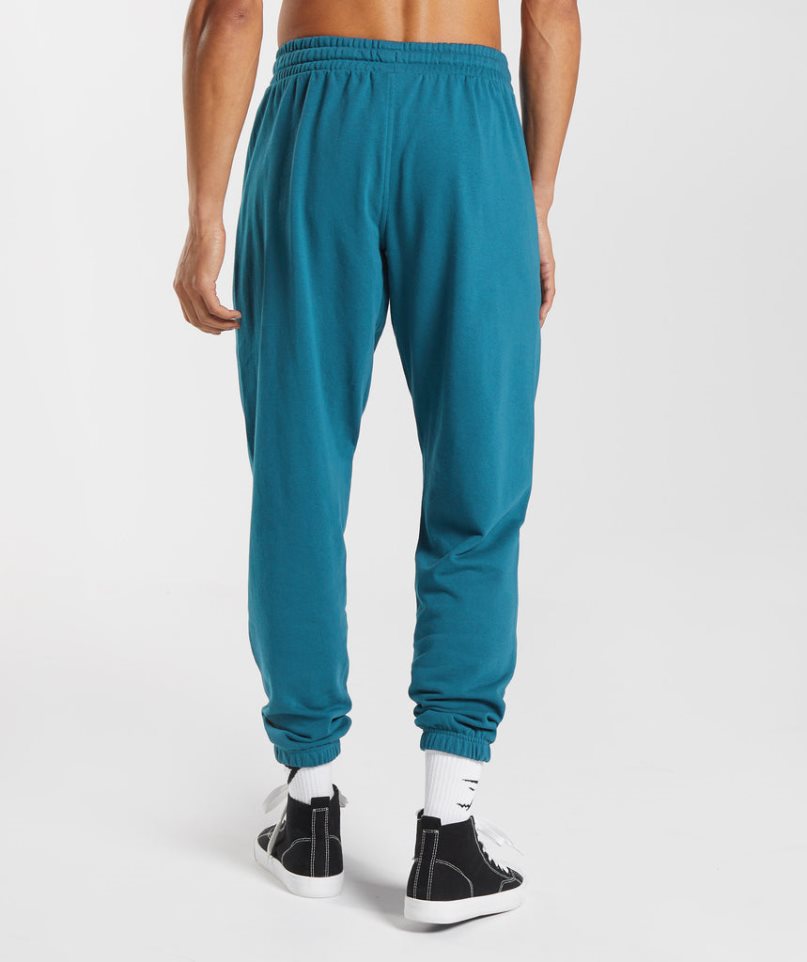 Gymshark Essential Oversized Mjukisbyxor Herr Blå | SE-16734F